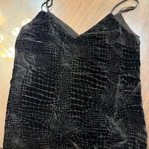 Black Velvet Animal Print camisole